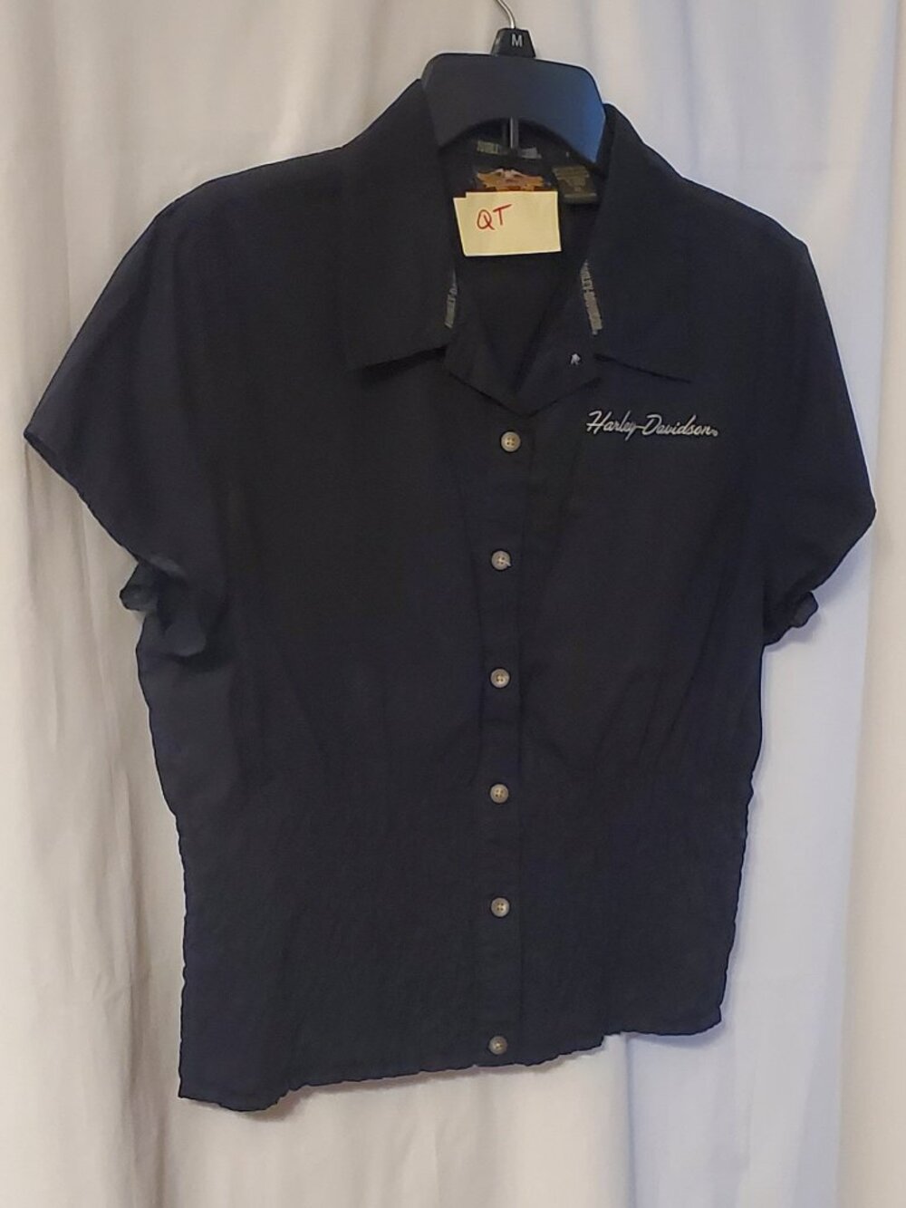 Vintage Harley Davidson Women's black Top Size: XL  EUC!